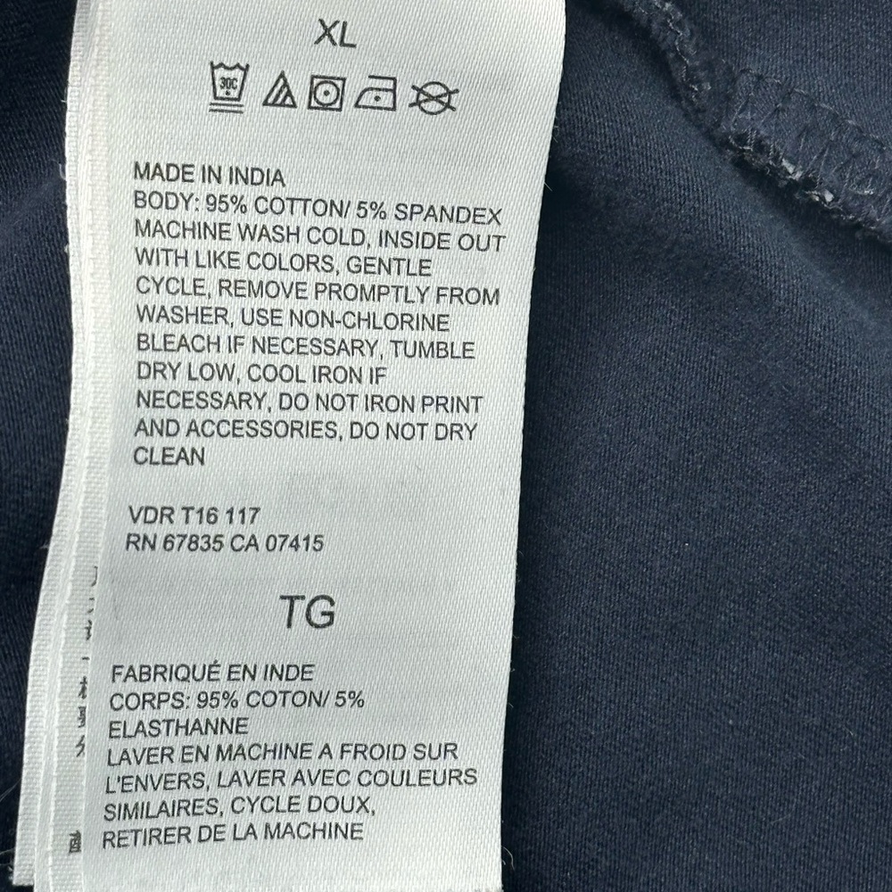 Nautica Blue T-Shirt Crew Neck Short-Sleeve Pocket Slim Fit T-Shirt Sz XL - Picture 6 of 7